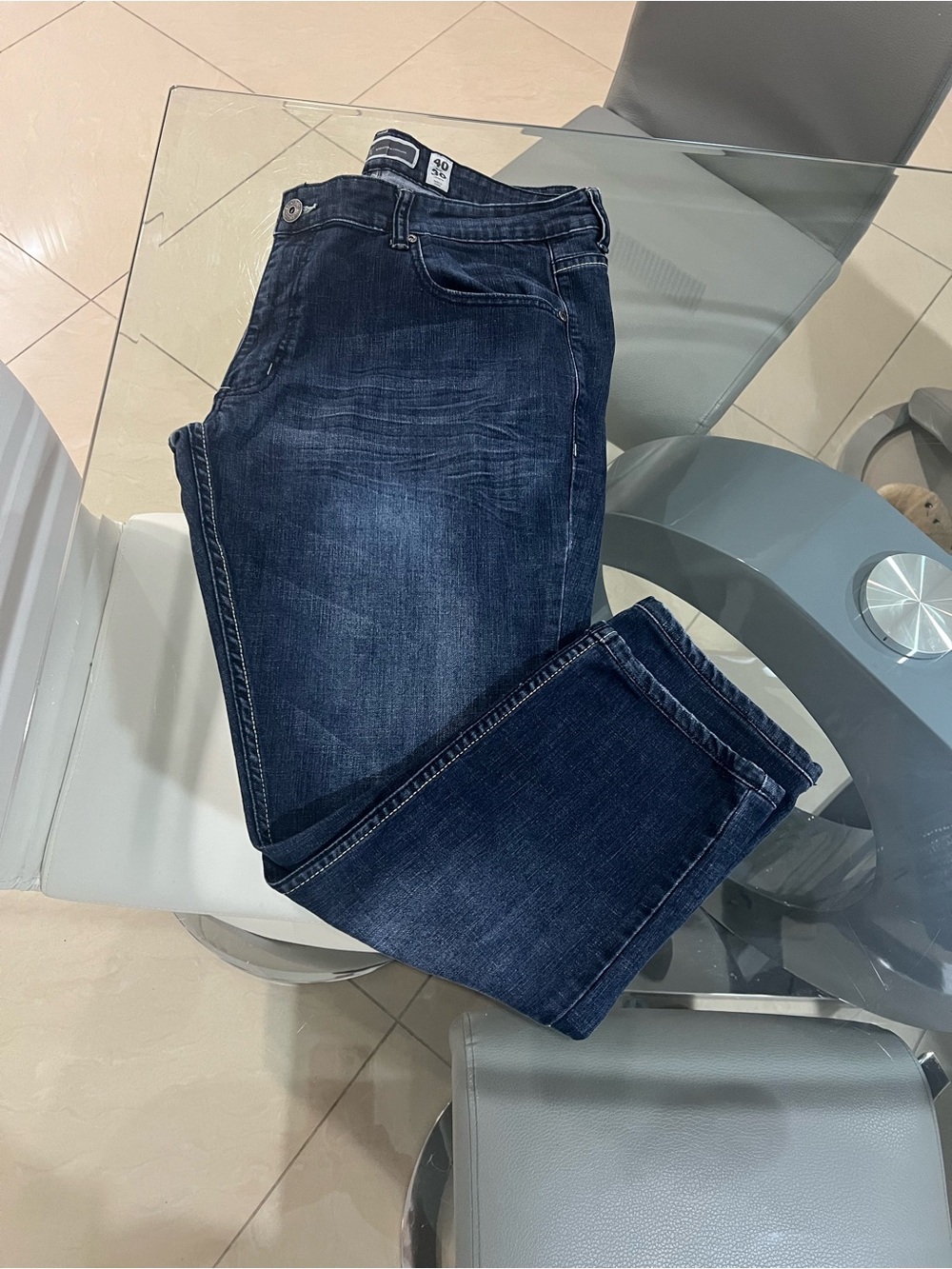 INC International Concepts Men's dark wash skinny jeans size 40x30